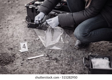 Crime Scene Investigation Collecting Evidence Stock Photo 515282950 ...