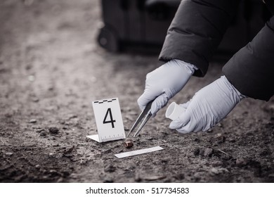 Crime Scene Investigation Collecting Evidence Stock Photo (Edit Now ...