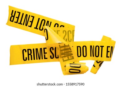 Crime Scene Investigation Tape Isolated Stock Photo 1558917605 ...