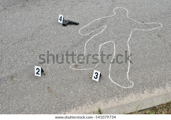 Crime Scene Murder On Street Stock Photo 541079734 | Shutterstock