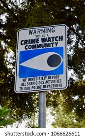 Crime Watch Sign