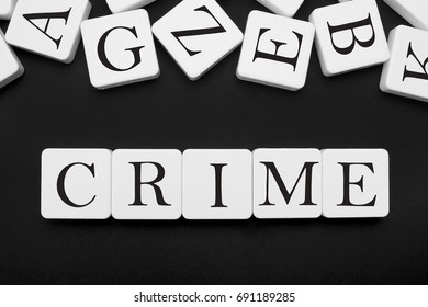 Crime Word Simple Concept Stock Photo 691189285 | Shutterstock