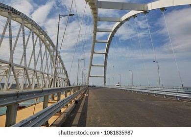 Crimea (Kerch) Bridge. Completion Of Construction