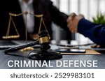 criminal defense, featuring a gavel, handcuffs, and legal documents on a desk. Ideal for content on criminal law, defense attorneys, and court proceedings.