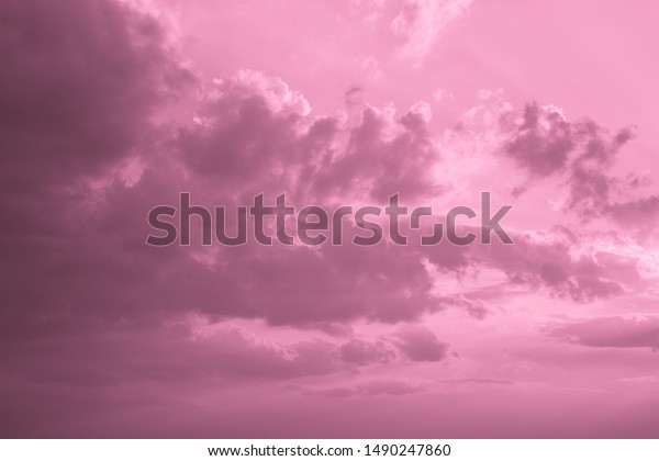 Crimson Sky Clouds Background Texture Stock Photo Edit Now