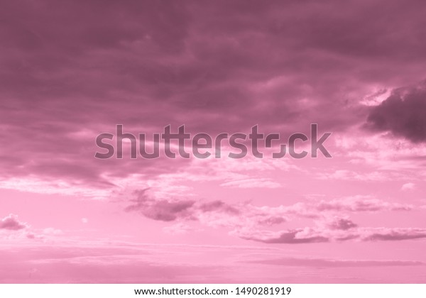 Crimson Sky Clouds Background Texture Stock Photo Edit Now