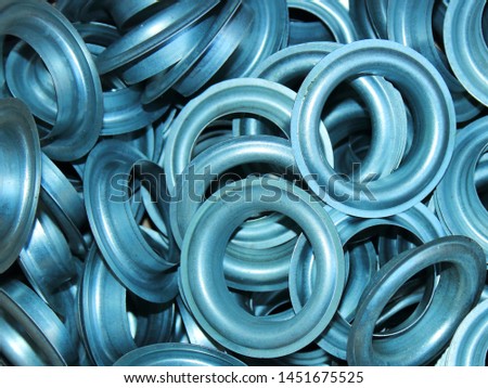 Cringle, awning ring on trailer,  for mounting awnings trucks texture background
