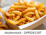 crinkle cut french fries potato chips