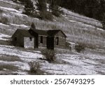 "Cripple Creek, Colorado United States - December 26, 2024:  Abandoned home "