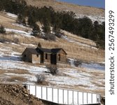 "Cripple Creek, Colorado United States - December 26, 2024:  Abandoned home "