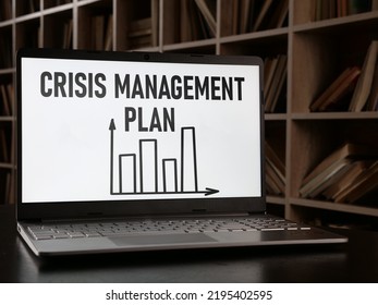 Crisis Management Plan Is Shown Using A Text