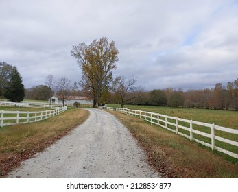 A crisp Autumn day on a country road in North Georgia