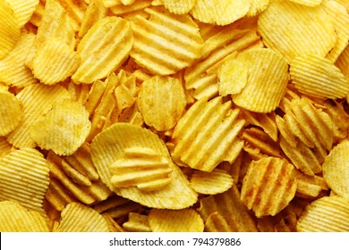 A Lot Of Crisps Potato