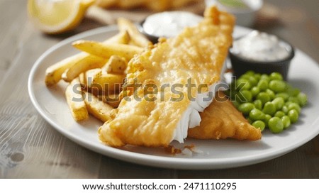 Similar – Image, Stock Photo Serving of battered and fried chicken drumsticks
