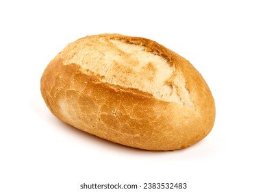 Crispy bread roll, isolated on white background - Powered by Shutterstock