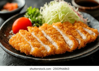 Crispy Breaded Chicken Cutlets with Cabbage Salad