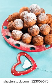 Crispy Cheese Balls Deep Fried In Powdered Sugar