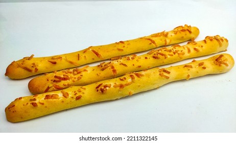 Crispy Cheese Sticks Isolated On White Background.