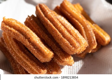 Crispy Churros With Cinnamon Sugar 