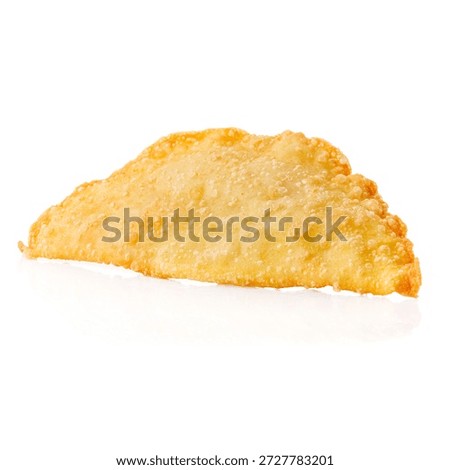 Crispy Cig borek sits alone on a white background. Perfect for fast food and street food lovers.