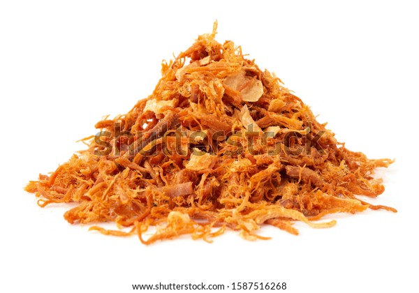 Crispy Dried Shredded Pork Isolated On Stock Photo (Edit Now) 1587516268