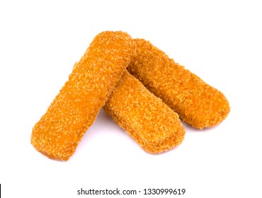 Breaded Fried Fish Fillets Isolated On Stock Photo (Edit Now) 1854056422