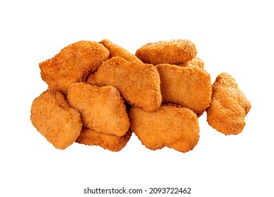 Crispy Fried Chicken Nuggets Isolated On White Background Png