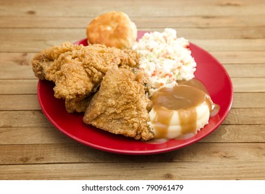 Crispy Fried Chicken And Sides As A Perfect Classic Meal