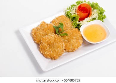 Crispy Fried Fish Isolated