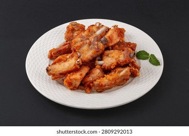 Crispy Garlic Fried Pork Ribs, Traditional Chinese Style Deep Fried Pork Spare Ribs