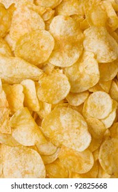 Crispy Potato Chips Background