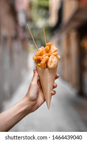 Crispy Seafood In The Cone Italian Street Food