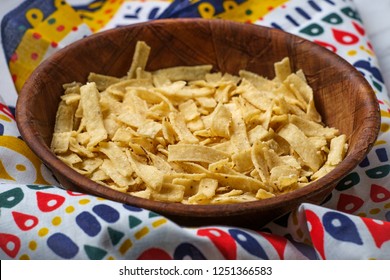 Crispy Soup Topping Mexican Corn Tortilla Chip Strips