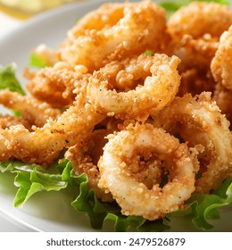 Crispy and Tasty Fried Calamari - Powered by Shutterstock