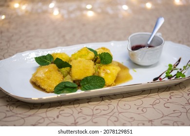 Crispy Tofu With Salted Egg Yolk