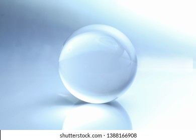 Cristal ball with reflection and shaddy background