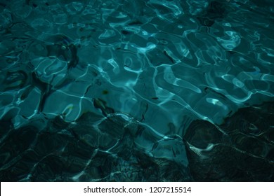 Cristal Blue Water In Mexican Cenote