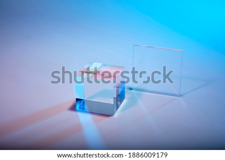 cristal cube in pattern and texture