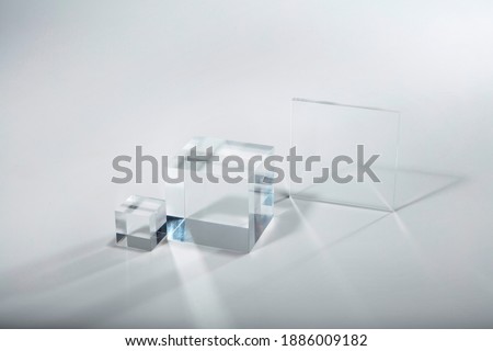cristal cube in pattern and texture