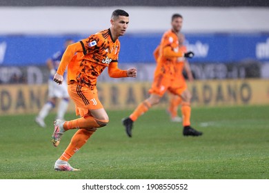 Cristiano Ronaldo Of Juventus Fc  During The Serie A Match Between Uc Sampdoria And Juventus Fc At Stadio Luigi Ferraris On January 30, 2021 In Genoa, Italy.