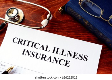 Critical Illness Insurance Policy At The Table.