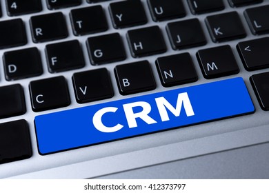 CRM  Customer Relation Management A Message On Keyboard