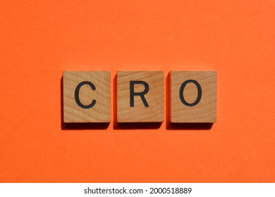 CRO, acronym for Chief Risk Officer or Clinical Research Organisation - Shutterstock ID 2000518889