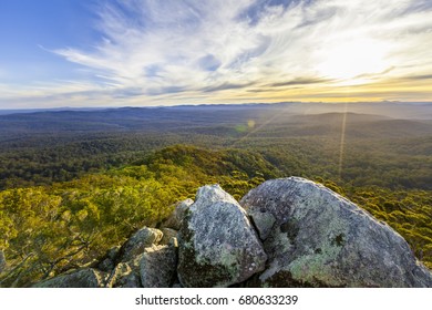 Croajingolong National Park At Sunset Viewed From Genoa Peak, Victoria, Australia