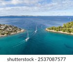 Croatia - Tribunj - Dalmatia - Beautiful drone photo of the city of Tribunj