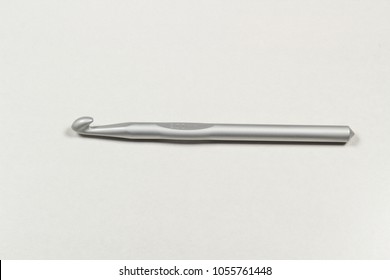 Crochet Hook On White Background