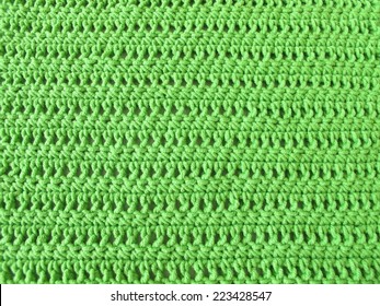 Crochet Pattern From Single And Double Crochet Stitch In Limegreen