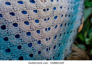 Crochet Shawl Detail With Gradient Effect