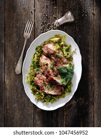 Crock Pot  Pork Chops And Cabbage.