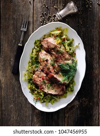 Crock Pot  Pork Chops And Cabbage.